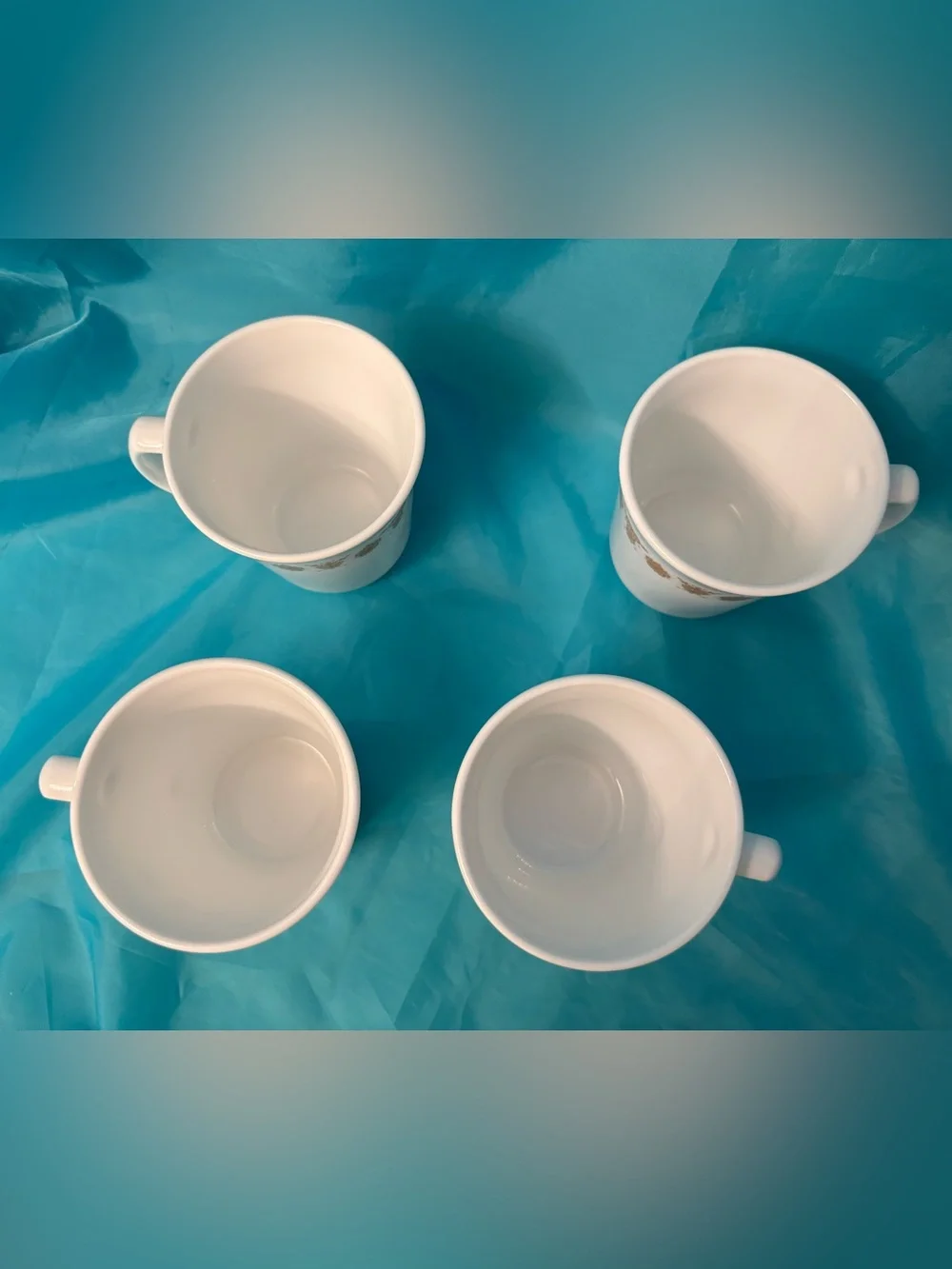 Vintage CorningWare Butterfly Gold Coffee Mugs – Set of 4